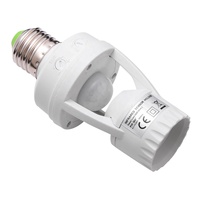 Soporte de lámpara con Sensor infrarrojo, AC100-240V, E27, Pir