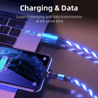 Kabel pengisi daya, model baru 3-in-1 mikro USB Tipe C PVC dilapisi kabel pengisian daya dengan 3 colokan kompatibel untuk ponsel Samsung Android iOS