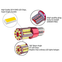 Hochwertige LED-Leuchte T10 LED-Autolampe 3014 57SMD 12V Innenraum T10 W5W Autolicht Weiß Gelb Rot Blau Grün