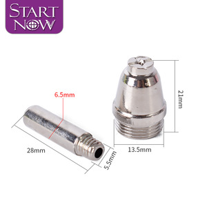 Startnow 50 Air AG60 ssg55 wd60p مجموعات أقطاب فوهة البلازما ، مستهلكات سلك الهافنيوم لقطع أجزاء لحام شعلة الهواء - Product Image 4