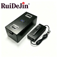 Batterie lithium-ion LiFePO4 avec chargeur intégré, cellules de qualité A, conforme à la norme UN38.3, pour chariot élévateur AGV, plateforme mobile d'entrepôt