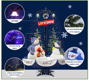 Árbol de Navidad Artificial de Alta Calidad de 6 Pies para Interiores y Exteriores con Nieve y Luces - Product Image 2