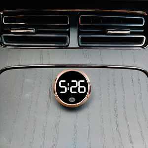 Horloge numérique lumineuse pour voiture, mini horloge à quartz étanche à clipser sur grille d'aération, accessoire de style pour voiture - Product Image 4