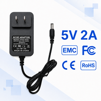 Adaptateur secteur AC/DC 5V 2A avec protection contre les surintensités, prise US, chargeur mural 10W pour routeur sans fil, vente en gros d'usine