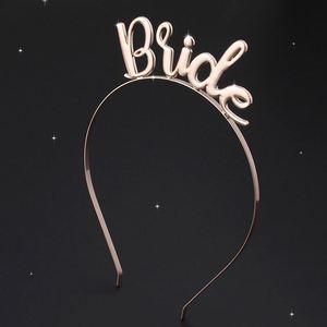 Diadema con letras de aleación para novia, tocado de niña de flores para invitados de boda femeninos, diadema nupcial decorativa, Tiara - Product Image 6