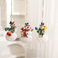 Kerst hars sneeuwpop rendier hangende ornament boomdecoratie DIY scène decoratie feestattributen groothandel op voorraad