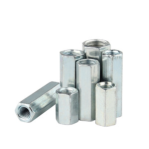 Écrous hexagonaux allongés Junchen M8 M10 M12 en acier au carbone zingué de qualité A DIN934 pour l'industrie de la construction, fixations de verrouillage - Product Image 1