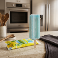 Soda glacée au citron bleu, best-seller, saveur classique rafraîchissante pour les congélateurs des supermarchés