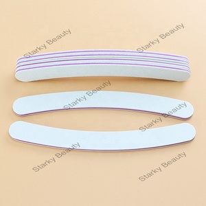 Professionale lima per unghie 5 forme 180/240 lima per unghie colore bianco personalizzato striscia di lucidatura per unghie carta <span class=keywords><strong>vetrata</strong></span> - Product Image 5
