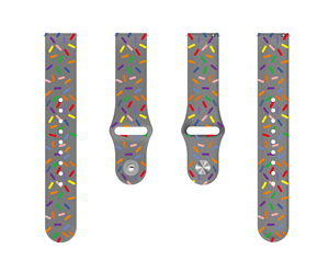 Correa de Silicona Forwelleny de 20/22 mm con Diseño de Gotas de Lluvia Arcoíris Vibrante para Relojes Samsung <span class=keywords><strong>Watch</strong></span> 4/5, Galaxy Classic/Active 2/<span class=keywords><strong>3</strong></span> de 42/46 mm - Product Image 6