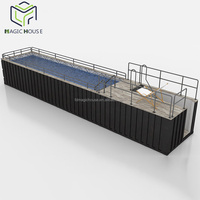 Piscine conteneurisée Magic House avec spa et échelle à vendre