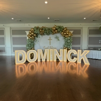 Lettres et chiffres géants lumineux LED étanches sans MOQ, 0,9 m, 1,2 m, 1,5 m, pour scènes de mariage, décorations de fêtes en extérieur