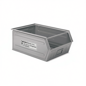 Fami Fami <b>Metal</b> Storage Container 88L 450X700X300Mm Galvanized With Handles <b>For</b> <b>Tool</b> Organization - Product Image 3