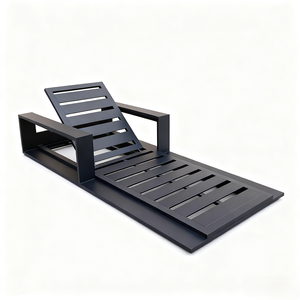 Moderne stijl buiten ligstoel van aluminiumlegering, waterdicht, voor strand, hotel en zwembad. - Product Image 4