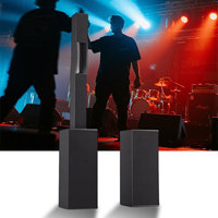 Système audio PA professionnel pour église : Enceinte colonne passive 2 voies 6*5 pouces avec double subwoofer 12 pouces