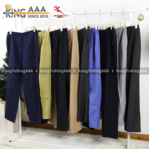 กางเกงขายส่งทรงตรงลำลองสำหรับผู้หญิง กางเกงขากว้างหลวมๆ เสื้อผ้า<span class=keywords><strong>มือ</strong></span><span class=keywords><strong>สอง</strong></span> กางเกง<span class=keywords><strong>สูท</strong></span>สไตล์ทรอปิคอลสำหรับผู้หญิง - Product Image 2