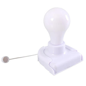 Lampe murale à cordon avec ampoule E27, alimentée par batterie, pour chambre à coucher, couloir, éclairage décoratif intérieur - Product Image 1