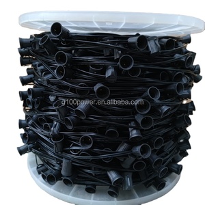 Bobine <span class=keywords><strong>de</strong></span> lumière C9 <span class=keywords><strong>de</strong></span> 1000 pieds, pour noël, usage professionnel, en vrac, avec fil noir <span class=keywords><strong>de</strong></span> 12" - Product Image 1