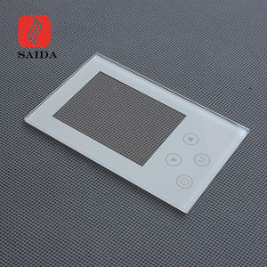 흰색 실크스크린 인쇄 스크래치 방지 커버 렌즈가 있는 실외 화면 보호 IK09 AG 6mm 열 강화 유리 패널 - Product Image 5