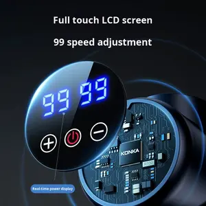 Massaggiatore Compatto LEIHU per Fitness Domestico, <span class=keywords><strong>Mini</strong></span> Pistola per Fascia Portatile con Funzioni di Rilassamento, Batteria Ricaricabile 1000-1200mAh, Idea Regalo - Product Image 4