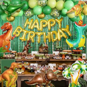 Decorazioni per Festa di Compleanno a Tema Dinosauro Kit Arco di Palloncini Verdi e Dorati per Forniture per Feste di Compleanno per Bambini - Product Image 3