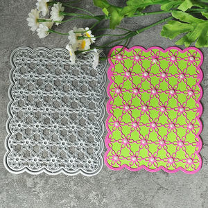 AAGU Moule de découpe en métal Scrapbook Décoration Gaufrage Album <span class=keywords><strong>photo</strong></span> Décoration Dentelle Rectangle Filet Artisanat Matrices de découpe - Product Image 3