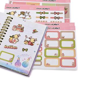 Feuilles d'autocollants décoratifs personnalisées de haute qualité, fournitures pour journal intime, <span class=keywords><strong>scrapbooking</strong></span>, feuilles d'autocollants en PVC découpées à la forme, <span class=keywords><strong>feuille</strong></span> d'autocollants en <span class=keywords><strong>feuille</strong></span> d'or coréenne - Product Image 4