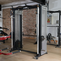 Machine Smith multifonctionnelle professionnelle à contrepoids K1904, pile de poids de 180 kg pour usage commercial, fonctionnement fluide en salle de sport