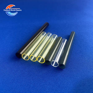 Tuyau en verre borosilicate de <span class=keywords><strong>quartz</strong></span> clair personnalisé, haute pureté, soudage, découpe, surface polie pour lampes à fumer, tube de haute qualité - Product Image 2