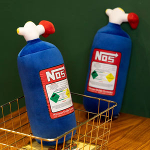 Venta caliente decoración de coche NOS botella de óxido <span class=keywords><strong>nitroso</strong></span> juguetes de peluche almohada <span class=keywords><strong>para</strong></span> el cuello asiento cojín de felpa relleno de algodón PP <span class=keywords><strong>para</strong></span> aliviar el estrés - Product Image 2