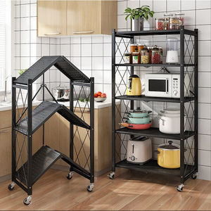 Youhui Multi Tier <b>Storage</b> Rack 10in Height With Wheels <b>For</b> <b>Kitchen</b> Living Room Bedroom Organizer Shelf <b>Unit</b> - Product Image 1