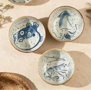 Ceramic Tableware Wedding Party Creative Pattern Bowls and Dishes Sets Japanese Style Porcelain <b>Dinnerware</b> Set - Product Image 2