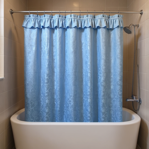 Cortina de Ducha Jacquard Económica Carla Depot, 2m X 2.5m, Diseño Clásico para Baño - Product Image 2