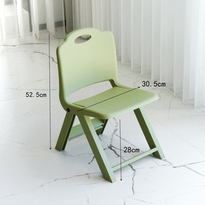 كرسي تعليمي للأطفال قابل للطي ومحمول من البلاستيك، تصميم عصري وآمن للاستخدام في غرفة النوم وغرفة المعيشة، مناسب للاستخدام الداخلي والخارجي - Product Image 5