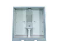 Toilette portable de luxe moderne en conteneur, détachable, avec douchette bidet et lavabo, pour salle de bain, cuisine, usage extérieur, adultes, personnes âgées, respirante
