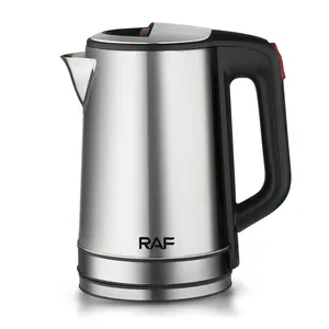 RAF Good Quality Water Boiling Tea Kettle Led Lamp 1800W 2.3L Stainless Steel Electric Kettle