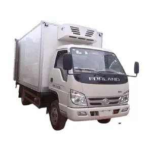 foton forland 5吨4x2 6轮4米冷藏箱长度冷冻厢式货车冷藏送货卡车