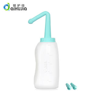 เครื่องล้างจมูก AiHujia 500 มล. หัวงอพร้อมหัวต่อคู่ สำหรับการดูแลจมูก - Product Image 2