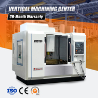 Centre d'usinage vertical 4 axes VMC1160 avec broche BT40 et rail de guidage linéaire, fraiseuse CNC.