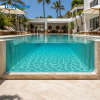 Panneaux de sol en PMMA Grandview résistants aux UV pour villas, vente en gros de panneaux acryliques pour piscines à débordement