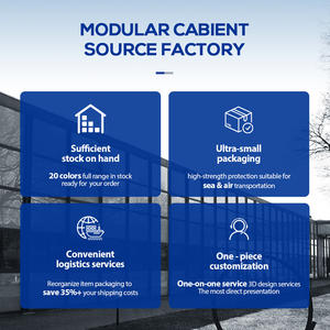 وحدات زجاجية <span class=keywords><strong>Bauhaus</strong></span> تصميم عتيق من الفولاذ المقاوم للصدأ ديكور تخزين خزانة نموذجية شفافة - Product Image 6