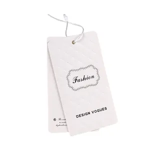 Supplier Custom Private Wholesale Custom customized Logo tag strings sticker hang tag for women woven lace labels