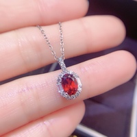 Vente flash - Collier pendentif en argent sterling 925, bijoux géométriques, grenat naturel, topaze, péridot, bijoux fins tendance, vente en gros