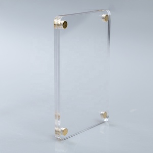 <span class=keywords><strong>Cadre</strong></span> photo magnétique en acrylique écologique à double face carré, à fort magnétisme, bords lisses, durable, personnalisable pour l'affichage - Product Image 3