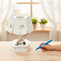 Kit STEM créatif pour tableau blanc de graffiti, lampe à détection de lumière faite à la main pour enfants