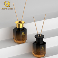 Diffuseur de parfum d'intérieur vide 50ml 100ml 150ml Arbres de Noël Huile essentielle Bouteille en verre dégradé or