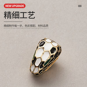 Snake Head Zinc Alloy <b>Snap</b> <b>Fastener</b> Gold Epoxy Resin Keychain Connector For Keychains - Product Image 4