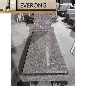 Croix funéraire de style roumain et polonais G664 - Monument simple/double EV05 G664 Rose EV05 EV05 EV05 - Product Image 2
