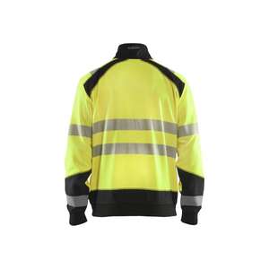 BLAKLADER - 355825283399XXL Sweat-shirt haute visibilité avec fermeture éclair complète Jaune/Noir-EAN 7330509610381 HI-VIS WORKWEAR - Product Image 2