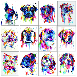 Dieren Schilderij Dier Mooie Hond 5d Groothandel Diy Strass Mozaïek Voor Woondecoratie Diamond <span class=keywords><strong>Painting</strong></span> Kits - Product Image 6